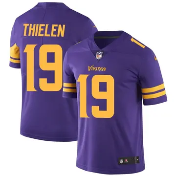 Nike Adam Thielen Men's Limited Minnesota Vikings Purple Color Rush Jersey