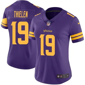 Nike Adam Thielen Women's Limited Minnesota Vikings Purple Color Rush Jersey
