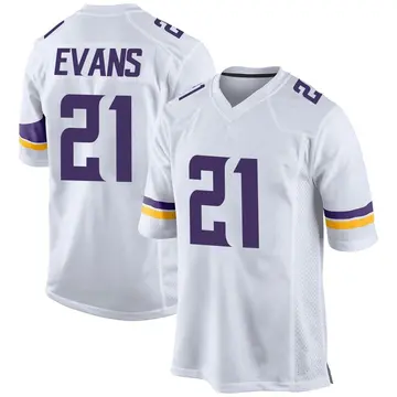 Nike Akayleb Evans Men's Game Minnesota Vikings White Jersey