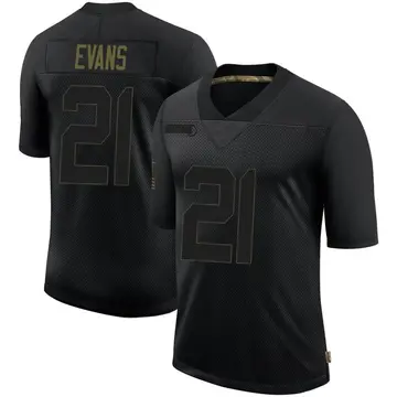 Nike Akayleb Evans Men's Limited Minnesota Vikings Black 2020 Salute To Service Jersey