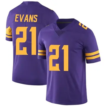Nike Akayleb Evans Men's Limited Minnesota Vikings Purple Color Rush Jersey