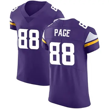 Nike Alan Page Men's Elite Minnesota Vikings Purple Team Color Vapor Untouchable Jersey