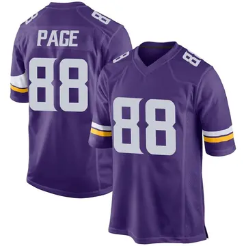 Nike Alan Page Men's Game Minnesota Vikings Purple Team Color Jersey