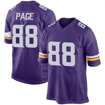 Nike Alan Page Men's Game Minnesota Vikings Purple Team Color Jersey