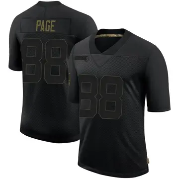 Nike Alan Page Men's Limited Minnesota Vikings Black 2020 Salute To Service Jersey