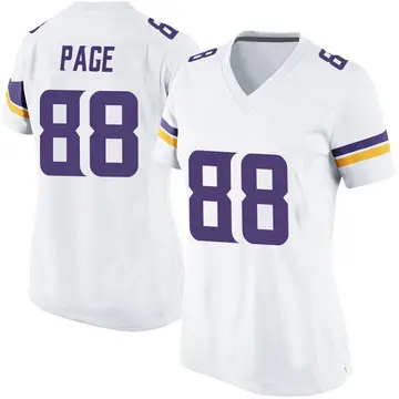 Nike Alan Page Women's Game Minnesota Vikings White Jersey