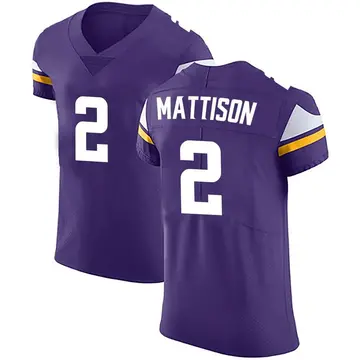Nike Alexander Mattison Men's Elite Minnesota Vikings Purple Team Color Vapor Untouchable Jersey