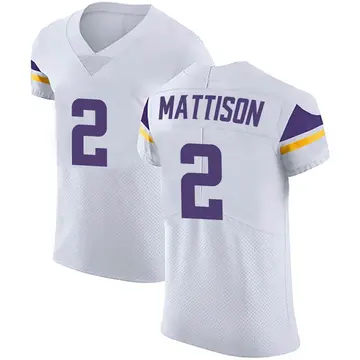 Nike Alexander Mattison Men's Elite Minnesota Vikings White Vapor Untouchable Jersey