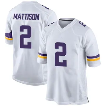 Nike Alexander Mattison Men's Game Minnesota Vikings White Jersey