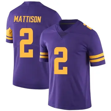 Nike Alexander Mattison Men's Limited Minnesota Vikings Purple Color Rush Jersey