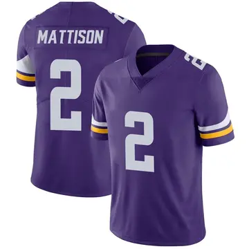 Nike Alexander Mattison Men's Limited Minnesota Vikings Purple Team Color Vapor Untouchable Jersey