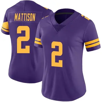 Nike Alexander Mattison Women's Limited Minnesota Vikings Purple Color Rush Jersey