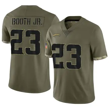 Nike Andrew Booth Jr. Youth Limited Minnesota Vikings Olive 2022 Salute To Service Jersey