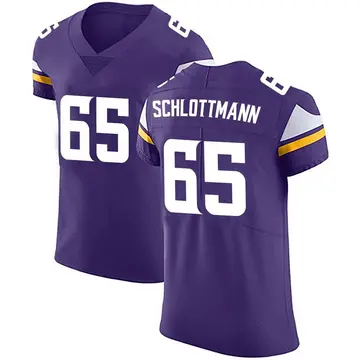 Nike Austin Schlottmann Men's Elite Minnesota Vikings Purple Team Color Vapor Untouchable Jersey