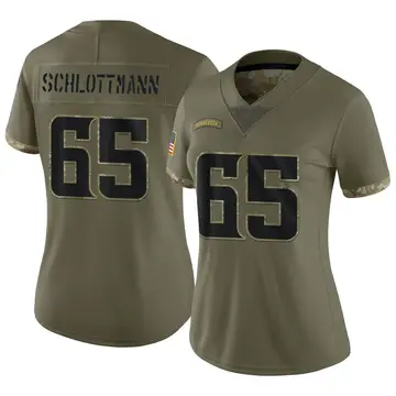 Nike Austin Schlottmann Women's Limited Minnesota Vikings Olive 2022 Salute To Service Jersey
