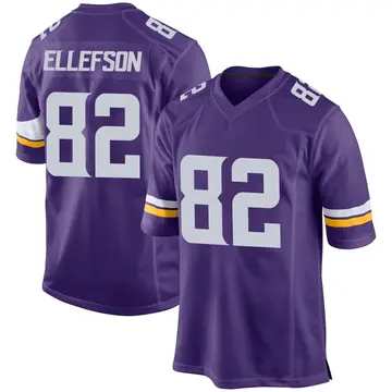 Nike Ben Ellefson Men's Game Minnesota Vikings Purple Team Color Jersey