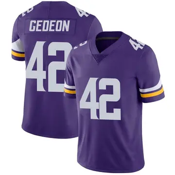 Nike Ben Gedeon Men's Limited Minnesota Vikings Purple Team Color Vapor Untouchable Jersey