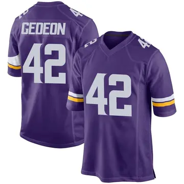 Nike Ben Gedeon Youth Game Minnesota Vikings Purple Team Color Jersey