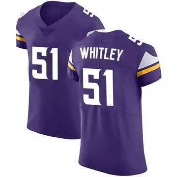 Nike Benton Whitley Men's Elite Minnesota Vikings Purple Team Color Vapor Untouchable Jersey