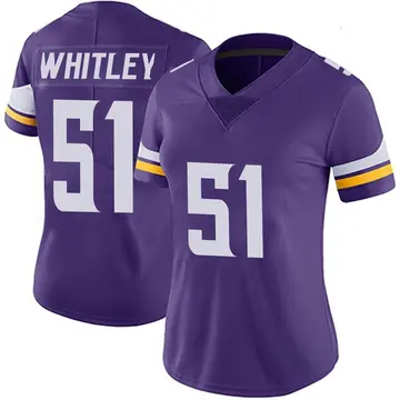 Nike Benton Whitley Women's Limited Minnesota Vikings Purple Team Color Vapor Untouchable Jersey
