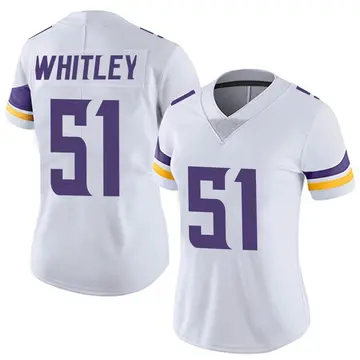 Nike Benton Whitley Women's Limited Minnesota Vikings White Vapor Untouchable Jersey