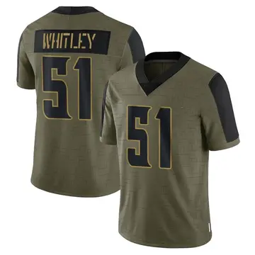 Nike Benton Whitley Youth Limited Minnesota Vikings Olive 2021 Salute To Service Jersey