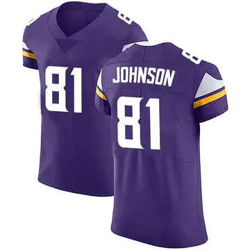 Nike Bisi Johnson Men's Elite Minnesota Vikings Purple Team Color Vapor Untouchable Jersey