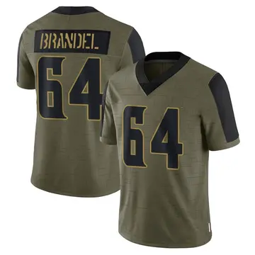 Nike Blake Brandel Youth Limited Minnesota Vikings Olive 2021 Salute To Service Jersey