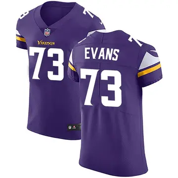 Nike Bobby Evans Men's Elite Minnesota Vikings Purple Team Color Vapor Untouchable Jersey