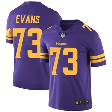 Nike Bobby Evans Men's Limited Minnesota Vikings Purple Color Rush Jersey