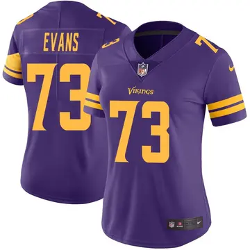 Nike Bobby Evans Women's Limited Minnesota Vikings Purple Color Rush Jersey