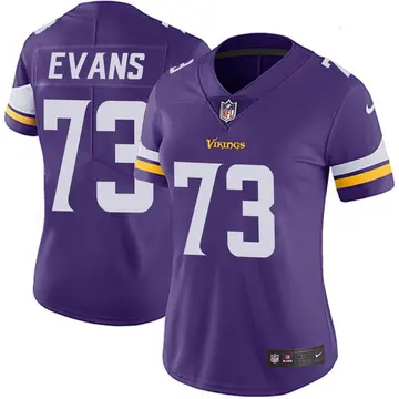Nike Bobby Evans Women's Limited Minnesota Vikings Purple Team Color Vapor Untouchable Jersey