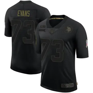 Nike Bobby Evans Youth Limited Minnesota Vikings Black 2020 Salute To Service Jersey