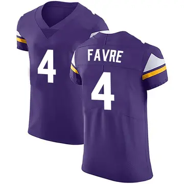 Nike Brett Favre Men's Elite Minnesota Vikings Purple Team Color Vapor Untouchable Jersey