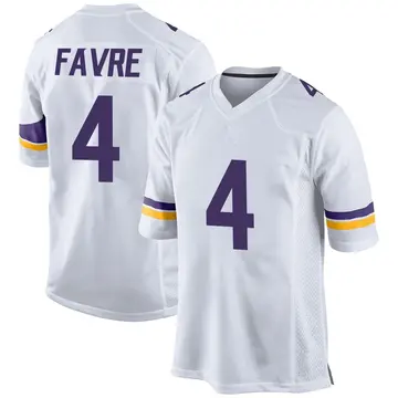 Nike Brett Favre Men's Game Minnesota Vikings White Jersey