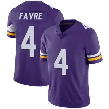 Nike Brett Favre Men's Limited Minnesota Vikings Purple Team Color Vapor Untouchable Jersey