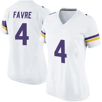 Nike Brett Favre Women's Game Minnesota Vikings White Jersey