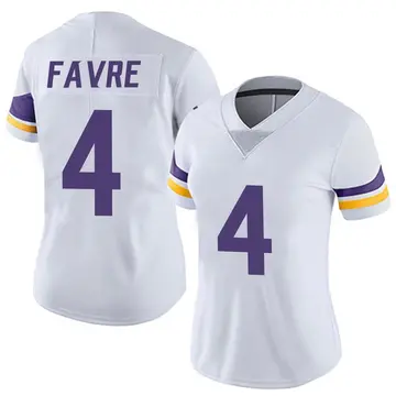 Nike Brett Favre Women's Limited Minnesota Vikings White Vapor Untouchable Jersey
