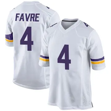 Nike Brett Favre Youth Game Minnesota Vikings White Jersey