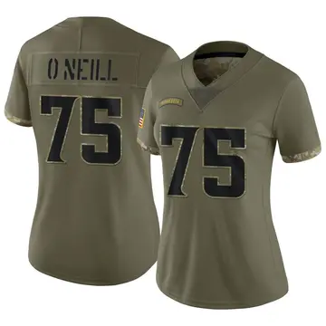 Nike Brian O'Neill Women's Limited Minnesota Vikings Olive 2022 Salute To Service Jersey