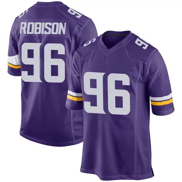Nike Brian Robison Men's Game Minnesota Vikings Purple Team Color Jersey