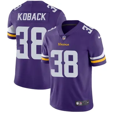 Nike Bryant Koback Men's Limited Minnesota Vikings Purple Team Color Vapor Untouchable Jersey