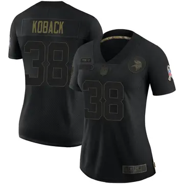 Nike Bryant Koback Women's Limited Minnesota Vikings Black 2020 Salute To Service Jersey
