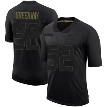 Nike Chad Greenway Men's Limited Minnesota Vikings Black 2020 Salute To Service Jersey