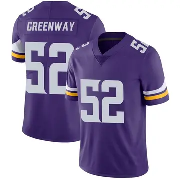 Nike Chad Greenway Youth Limited Minnesota Vikings Purple Team Color Vapor Untouchable Jersey