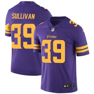 Nike Chandon Sullivan Men's Limited Minnesota Vikings Purple Color Rush Jersey