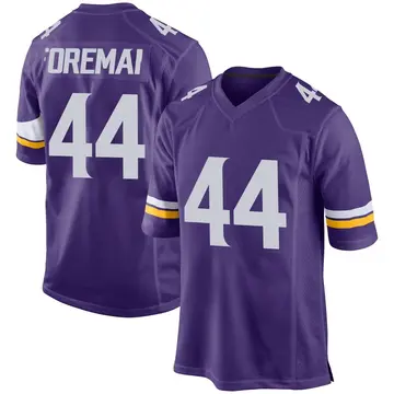 Nike Chuck Foreman Men's Game Minnesota Vikings Purple Team Color Jersey