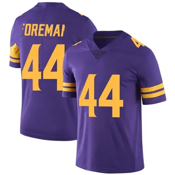 Nike Chuck Foreman Men's Limited Minnesota Vikings Purple Color Rush Jersey