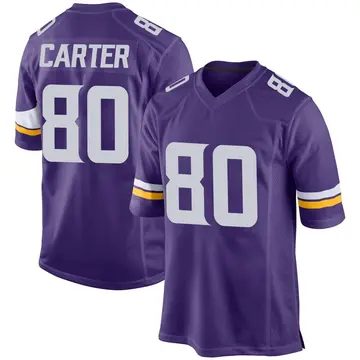 Nike Cris Carter Men's Game Minnesota Vikings Purple Team Color Jersey