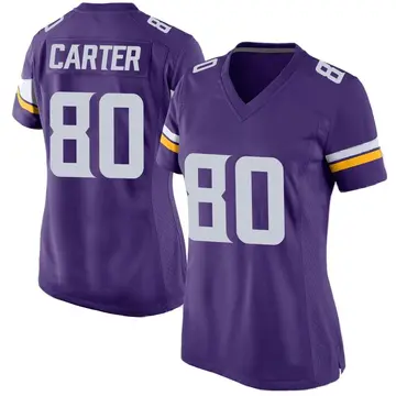 Nike Cris Carter Women's Game Minnesota Vikings Purple Team Color Jersey